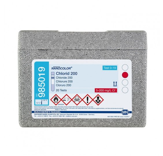 NANOCOLOR® Cloruri 200 - 5-200 mg/L Cl- 20 TEST