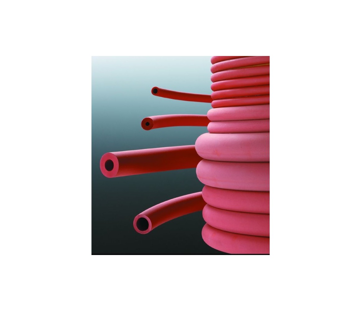 Tubi flessibili, in gomma rossa, Øint. 4 mm, spessore 1,00 mm - 1 pz.