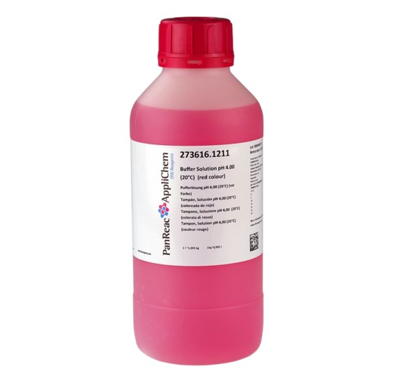 Tampone, Soluzione pH 4,00 (soluzione colorata) Cf. 1 Litro